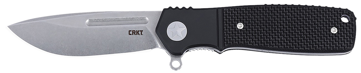 CRKT K246KXP Homefront EDC Compact 2.91" Folding Aluminum/G10 Plain Stonewashed S35VN SS Blade, Black G10 Handle