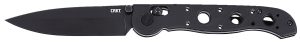 CRKT M16-03XK M16 03XK EDC 3.57" Folding Spear Point Plain Black EDP D2 Steel Blade, Black Grivory Handle