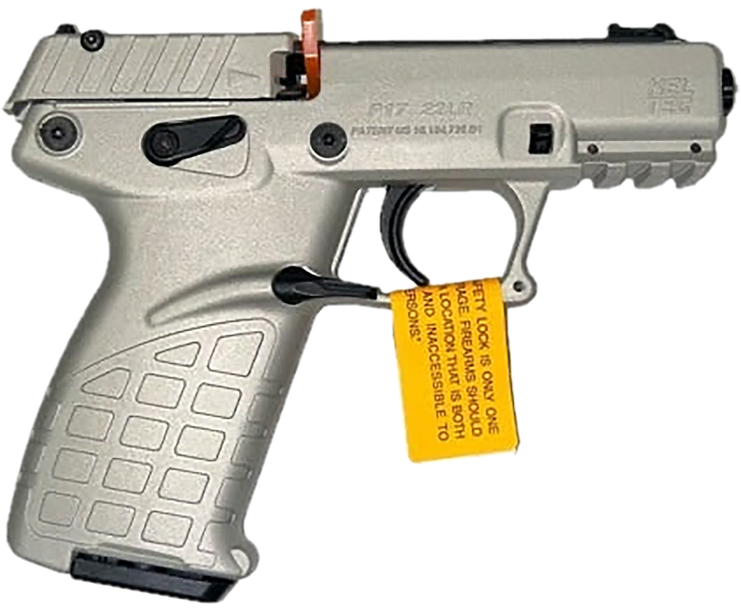 Kel-Tec P17SA P17 Sports South Exclusive Color, Compact Frame 22 LR 16+1 3.80" Black Steel Threaded Barrel, Shimmer Serrated Steel Slide, Shimmer Polymer Frame w/Picatinny Rail, Textured Grip