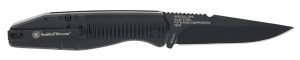 Smith & Wesson Knives 1215357 Special Ops  Full Size 3.40" Folding Drop Point Plain AUS-8A SS Blade Aluminum Handle