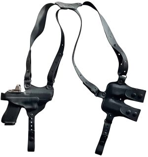 1791 Gunleather NSS2.4SBLHR  Optic Ready Shoulder Horizontal Black Fits Sig P320 Right Hand