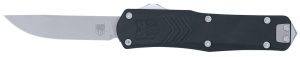 CobraTec Knives SBLKFSXGEN3DNS FS-X Gen III Small 2.75" OTF Drop Point Plain Stonewashed D2 Steel Blade, 3.88" Aluminum Handle