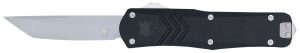 CobraTec Knives MBLKFSXGEN3TNS FS-X Gen III Medium 3" OTF Tanto Plain Stonewashed D2 Steel Blade, 4.68" Aluminum Handle