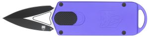 CobraTec Knives CTASPPUR ASP  1.94" OTF Dagger Plain D2 Steel Blade, 3.31" Purple Aluminum Handle