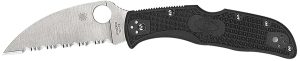 Spyderco C243FPWCBK Endela Lightweight 3.40" Folding Wharncliffe Plain VG-10 SS Blade, Black Textured FRN Handle