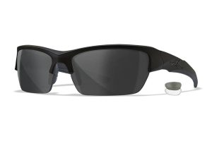 Wiley X CHVAL07 Valor  Medium Smoke Gray/Clear Lens Polycarbonate Matte Black Frame