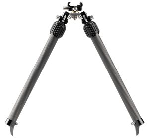 Mdt Sporting Goods Inc 114770BLK BackCountry Bipod 7.50-14.30" High Black Carbon Fiber/Aluminum