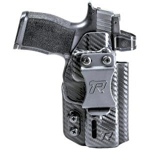 Rounded Gear RGDRUIDSIGP365CFAMBI Druid  IWB/OWB Black Carbon Fiber Kydex Fits Sig P365 Ambidextrous