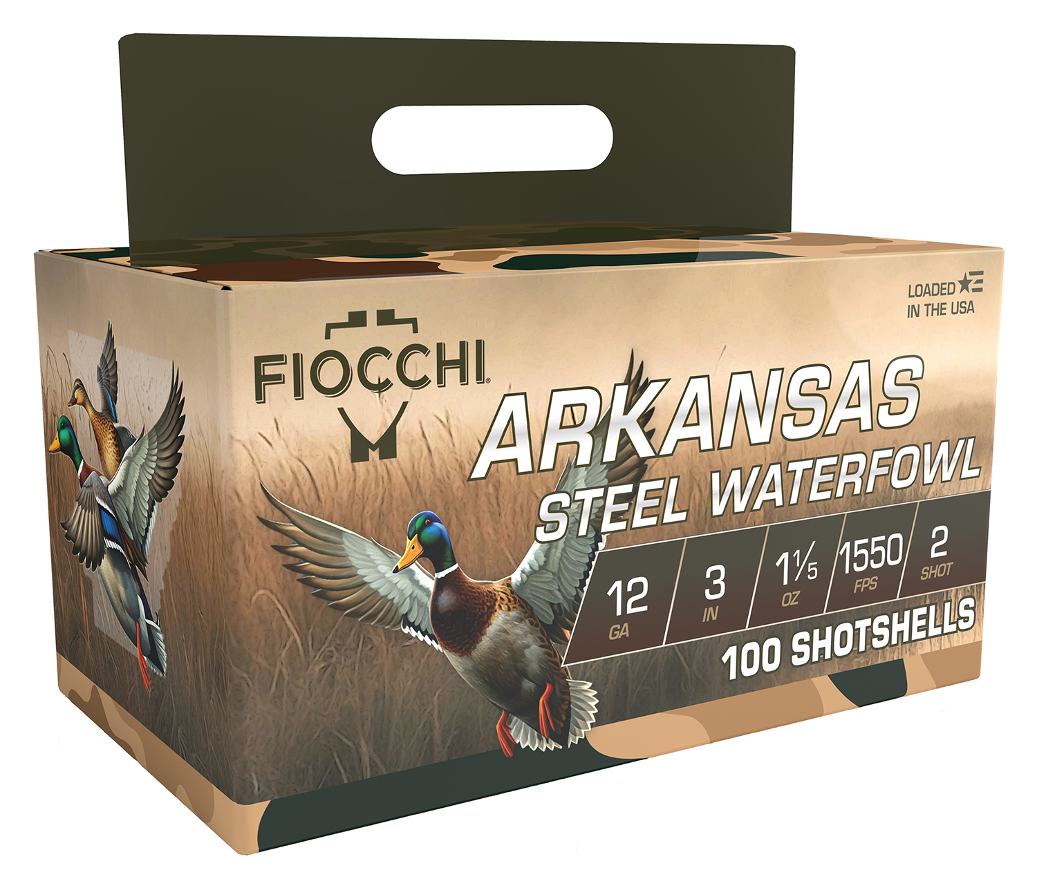 Fiocchi 123ADS2 12Gauge 3" 1 1/5oz 2Shot 100 Per Box/2 Case