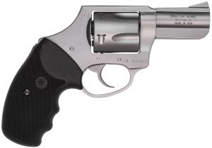 Charter Arms 74421 Bulldog  Large 44 Special, 5 Shot 2.50" Matte Stainless Steel Barrel, Cylinder & Frame w/Black Finger Grooved Rubber Grip