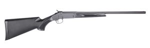 Stevens 19202 301  Compact 410 Gauge Break Open 3" 1rd 22" Matte Black Single Shot Barrel, Matte Black Carbon Steel Receiver, Fixed Matte Black Synthetic Stock, Ambidextrous