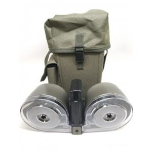 RWB DUAL DRUM MAG AR15 100RD ODG CLEAR FRONT