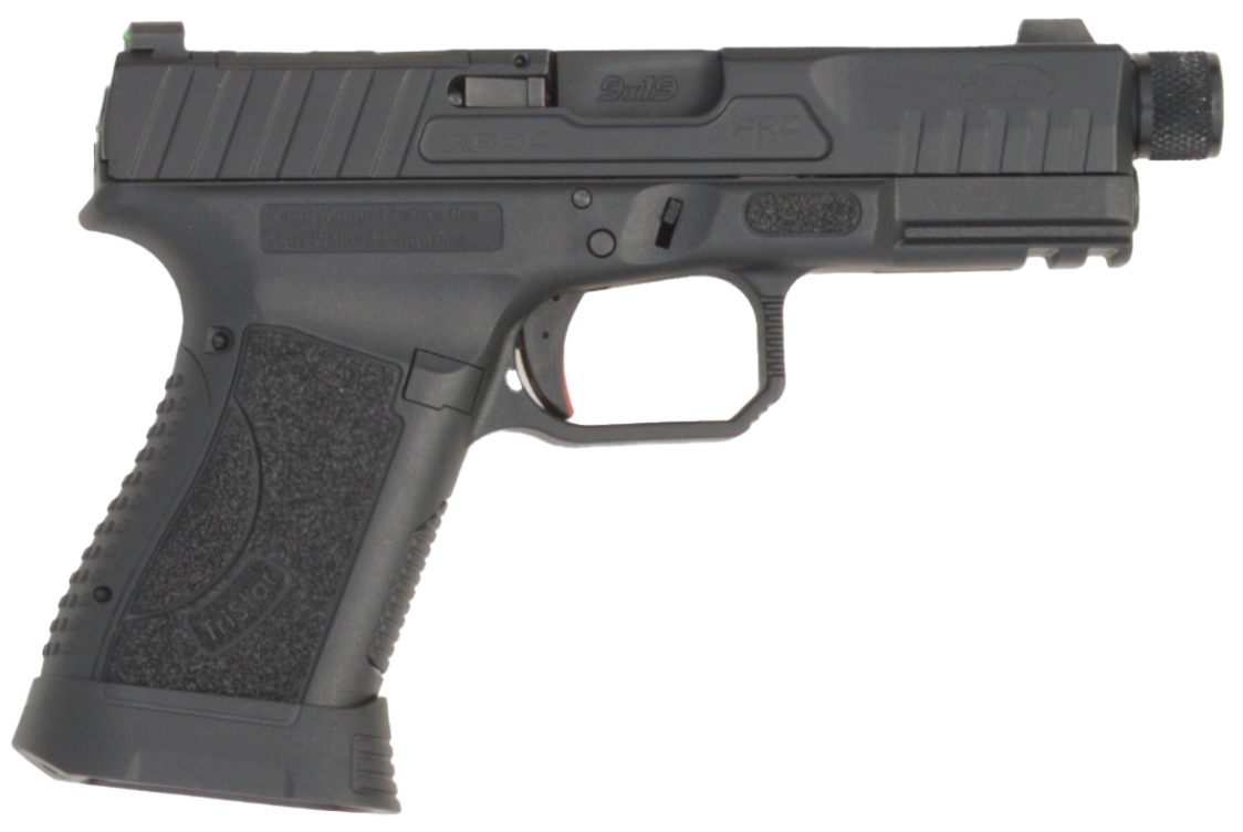 TSA APOC PRO 9MM 4 BLK THRD BBL OPTIC CUT