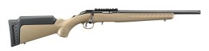 RUGER AMERICAN 22LR RIFLE 16" T.B. FDE SYNTHETIC 1-10RD MAG