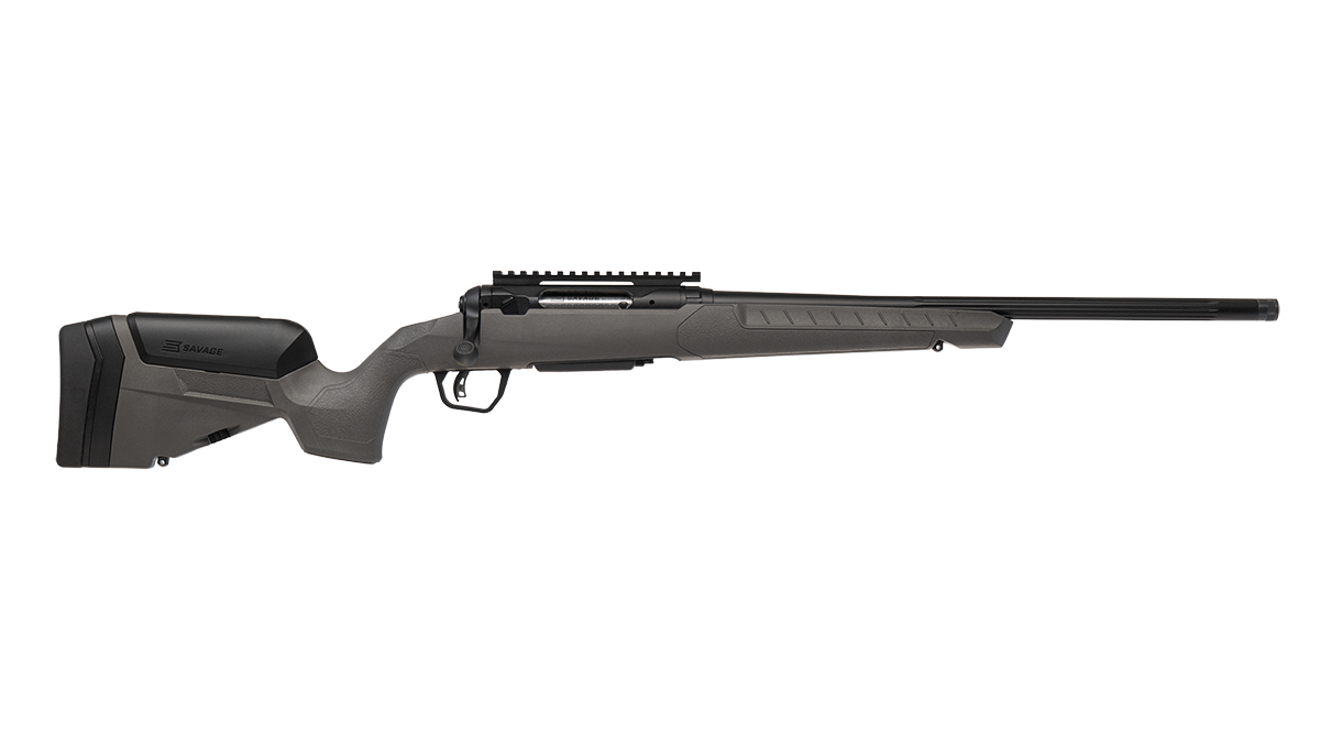 SAVAGE 110 TRAILBLAZER 350 LEGEND RIFLE 18" FLUTED/T.B. FDG, TROPHY STOCK, 4RD