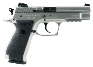 SAR USA K245ST K2 45 ACP 14+1, 4.70" Black Steel Barrel, Stainless Steel Serrated Slide, Stainless Steel Frame w/Beavertail & Picatinny Rail, Black Polymer Grip, Manual Thumb Safety, Right Hand