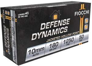 FIO 10MM 180GR DEFENSE JHP 50R