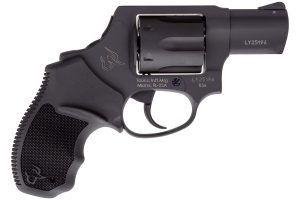 Taurus 2-856021CH 856  Small 38 Special +P 6 Shot 2" Matte Black Carbon Steel Barrel, Cylinder & Frame, Black Finger Grooved Rubber Grip, Transfer Bar Safety, Concealed Hammer