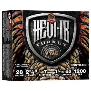 HEVI-SHOT HEVI-18 TSS TURKEY 28GA 2-3/4IN 1-1/16OZ #7 5RD/BX 10BX/CS