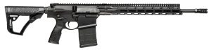 Daniel Defense 0215813210047 DD5 V4 7.62x51mm NATO 18" 20+1 Black Hard Coat Anodized Black Phosphate 6 Position w/SoftTouch Overmolding Stock Black Polymer Grip