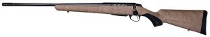 Tikka JRTXRT419R10 T3x Lite 6.5 PRC 3+1 24.30" Fluted/Threaded, Black Barrel/Rec, Black Webbed Tan Roughtech Synthetic Stock, Interchangeable Grip, Muzzle Brake Left Hand