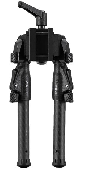 Mdt Sporting Goods Inc 105560BLK GRND-POD Black Aluminum, 4.5"-9.0", Spiked Feet, Fits Picatinny Rail