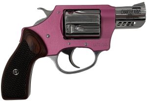 Charter Arms 53805 Coyote  380 ACP 5 Shot 2" High Polished Ported Barrel, High Polished Cylinder, Pink Aluminum Frame, Rosewood Checkered Grip, Exposed Hammer