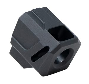 Faxon Firearms FFPACOMPSSMP01 EXOS-524 Compensator for M&P Shield/Shield Plus Anodized Aluminum 1/2"x28 Threads 1.10" OAL 9mm