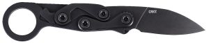 CRKT 4050K Provoke EDC EDC 2.47" Folding Black Oxide Plain Satin D2 Steel Blade, Black Aluminum Handle