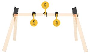 Caldwell 1215375 AR500 Plate Rack Kit 8" Yellow Steel Hanging 3 Plates