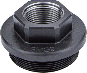 Kgm Suppressors A-SMG9-DTA-S-3 SMG9 Direct Thread Adapter Black Nitride Steel 5/8"x24 Threads
