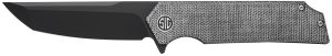 Sig Sauer Knives VA9BB Validus  3.78" Folding Drop Point Plain Black PVD M390 Steel Blade, 4.76" Black Textured G10 Handle