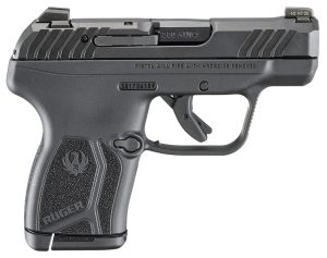 Ruger 13760 LCP Max  Compact Frame 380 ACP 10+1 2.80" Black Oxide Alloy Steel Barrel, Black Nitride Alloy Steel Serrated Slide, Black Polymer Frame, Textured Grip, Manual Safety