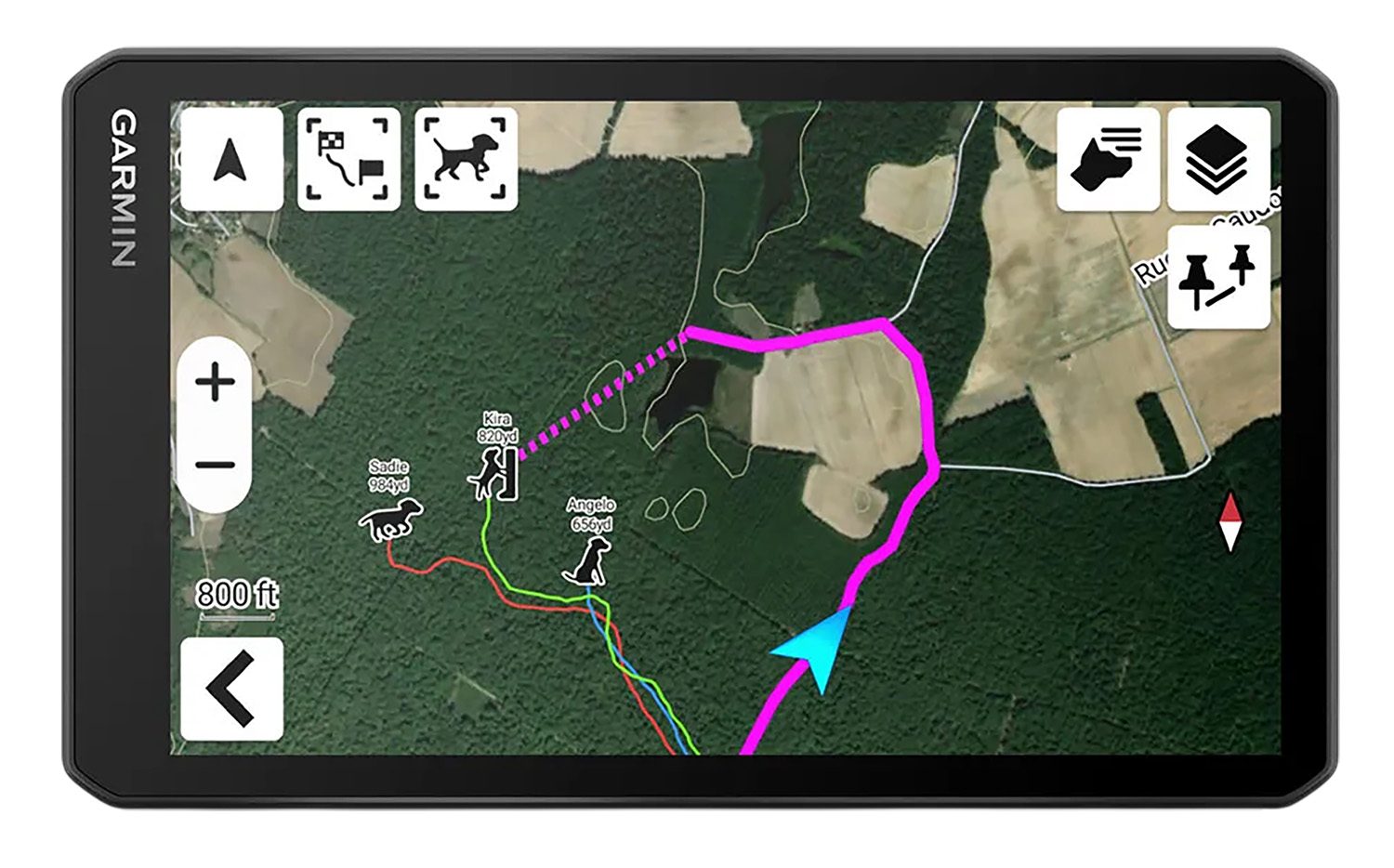 Garmin 0100467600 DriveTrack 72 Dog Tracker/Maps/GPS 16GB Memory Black Compatible w/ iPhone/Android