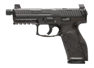 HK 81001223 VP9A1 X Tactical Full Size 9mm Luger 20+1 4.70" Black Threaded Barrel, Black Steel Serrated w/Optic Slide, Black Polymer Frame w/Picatinny Rail, Textured Grip
