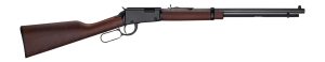 Henry H001T22M Frontier 22 WMR 13+1 20" Blued Octagon Barrel, Black Aluminum Receiver, American Walnut Straight Grip Stock