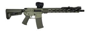 Shark Coast Tactical SCC04137GKNL Grassy Knoll Bundle 5.56 NATO 30+1 16" Black Melonite Threaded Barrel, 2-Tone Green Cerakote Aluminum Receiver w/Picatinny Rail, M-LOK Handguard, Magpul MOE SL OD Gre