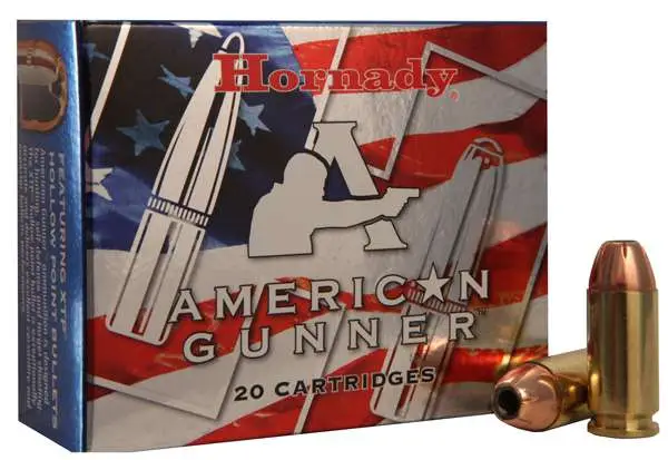 HORNADY AMERICAN GUNNER 40SW 180G XTP 20RD BX 200RD CASE - Image 4
