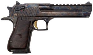 Magnum Research DE50CH Desert Eagle Mark XIX 50 AE 6" 7+1 Color Case Hardened Carbon Steel with Clear Cerakote Frame & Slide Walnut with Engraved Desert Eagle Logo Grip
