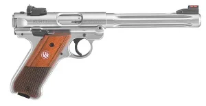 RUGER MRK IV HNTR 22LR 6.9" STS BLK GRP FO ADJ SGHT 10RD