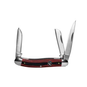 ABKT Cattleman Stockman Cowhand Series Knife 3 Blades Red