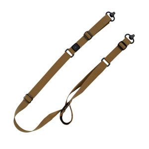Grovtec QS 2-Point Sabre Rifle Sling with Push Button Swivels Coyote Brown