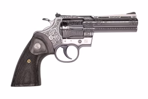 COLT PYTHON RENAISSANCE 357MAG 4.25" REVOLVER STS ENGRAVED WALNUT GRIP