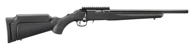 RUGER AMERICAN RIMFIRE 22LR BOLT RIFLE 16.1"T.B. BLACK SYNTHETIC 1-10RD MAG