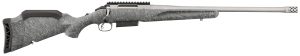 Ruger 46905 American II Full Size 450 Bushmaster 3+1 20" Gun Metal Gray Cerakote Threaded Barrel & Alloy Steel Receiver w/Picatinny Rail, Gray Splatter Adj LOP Synthetic Stock