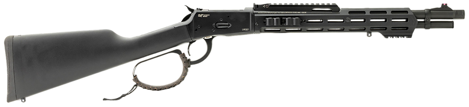 Gforce Arms GFLVR357SXB LVR 357 Mag 8+1 16.50" Black Cerakote barrel, Black Cerakote Steel Receiver w/Picatinny Rail, M-LOK Handguard, Black Fixed Synthetic Stock