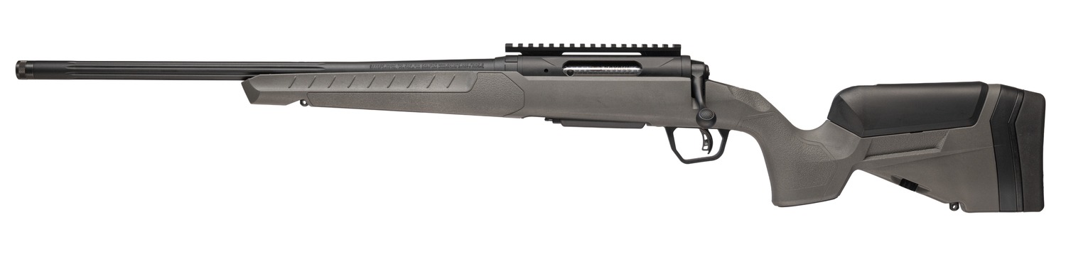 Savage Arms 32444 110 Trailblazer 7mm Rem Mag 3+1 22" Fluted Barrel, Flat Dark Gray Adj LOP Synthetic Stock, Left Hand
