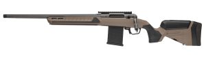 Savage Arms 32687 110 Core Tactical Full Size 6.5 Creedmoor 10+1 20" Medium Heavy Fluted Barrel, Arca Rail Forend, Coyote Tan AccuStock w/AccuFit V2 Synthetic Stock, Left Hand