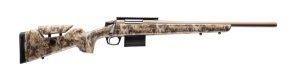 CVA CR4052 Cascade Varmint Hunter 22-250 Rem 10+1 20" Flat Dark Earth Cerakote Threaded Barrel & Receiver w/Picatinny Rail, Krytek Highlander Adj Comb & LOP Synthetic Stock