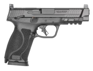 Smith & Wesson 14505 M&P M2.0 Full Size 10mm Auto 10+1 4.60" Black Armornite Stainless Steel Barrel & Optic Cut/Serrated Slide, Black Polymer Frame w/Picatinny Rail, Interchangeable Palmswell Grip